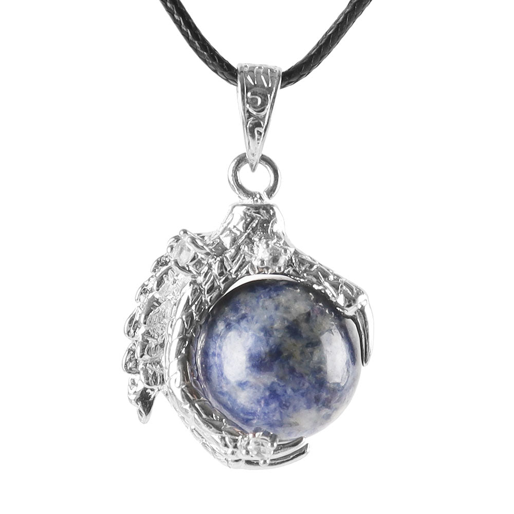 Small Red Chalcedony Dragon Claw Pendant for Protection