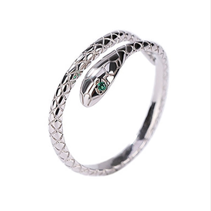 Snake Protection Ring in Sterling Silver
