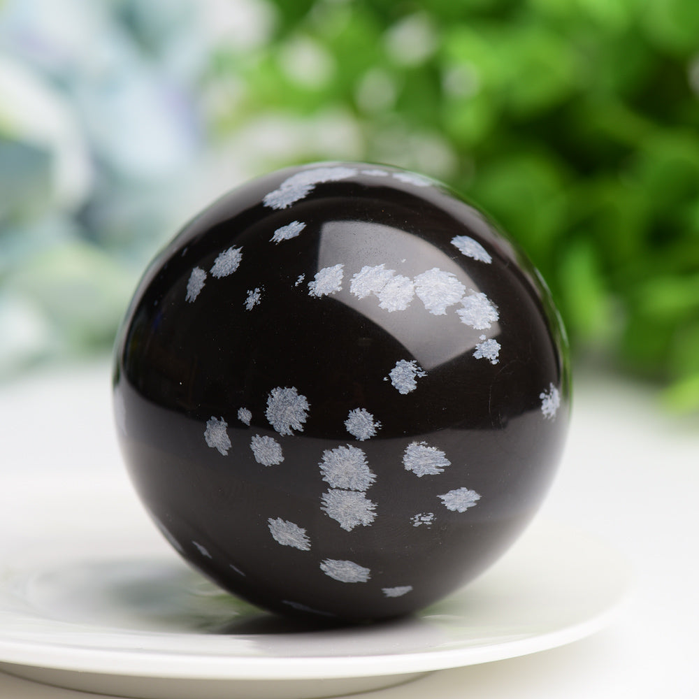 Snowflake Jasper 2.0-4.0" Crystal Sphere for Healing