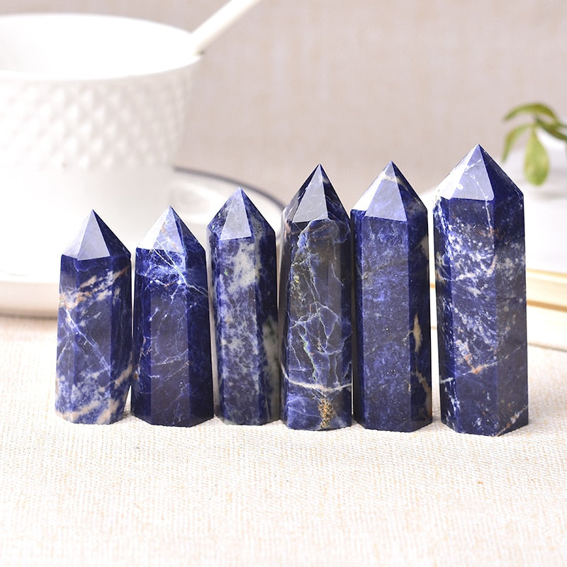 Sodalite Crystal Tower for Meditation and Balance