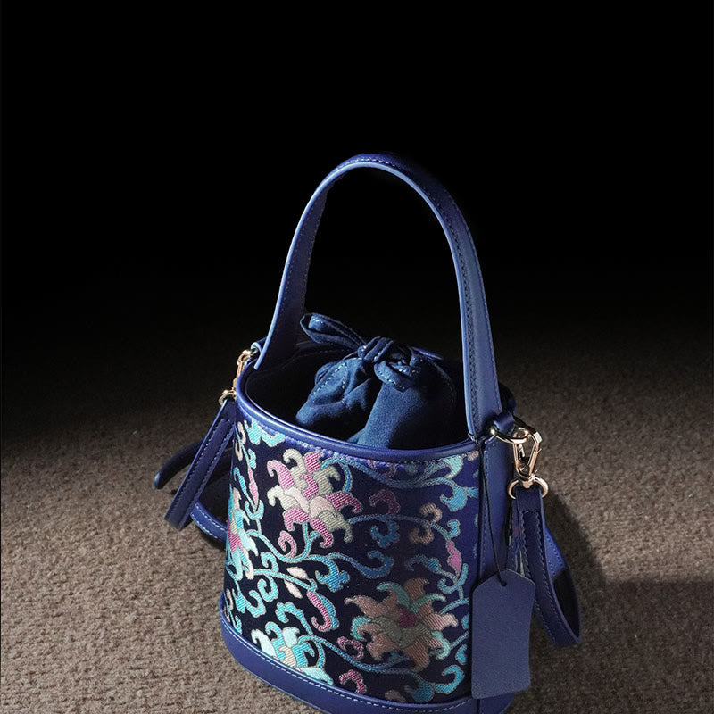 Song Brocade Spiritual Accessories | Retro Lotus Crossbody Bag