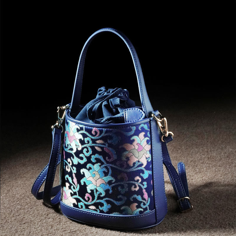 Song Brocade Spiritual Accessories | Retro Lotus Crossbody Bag