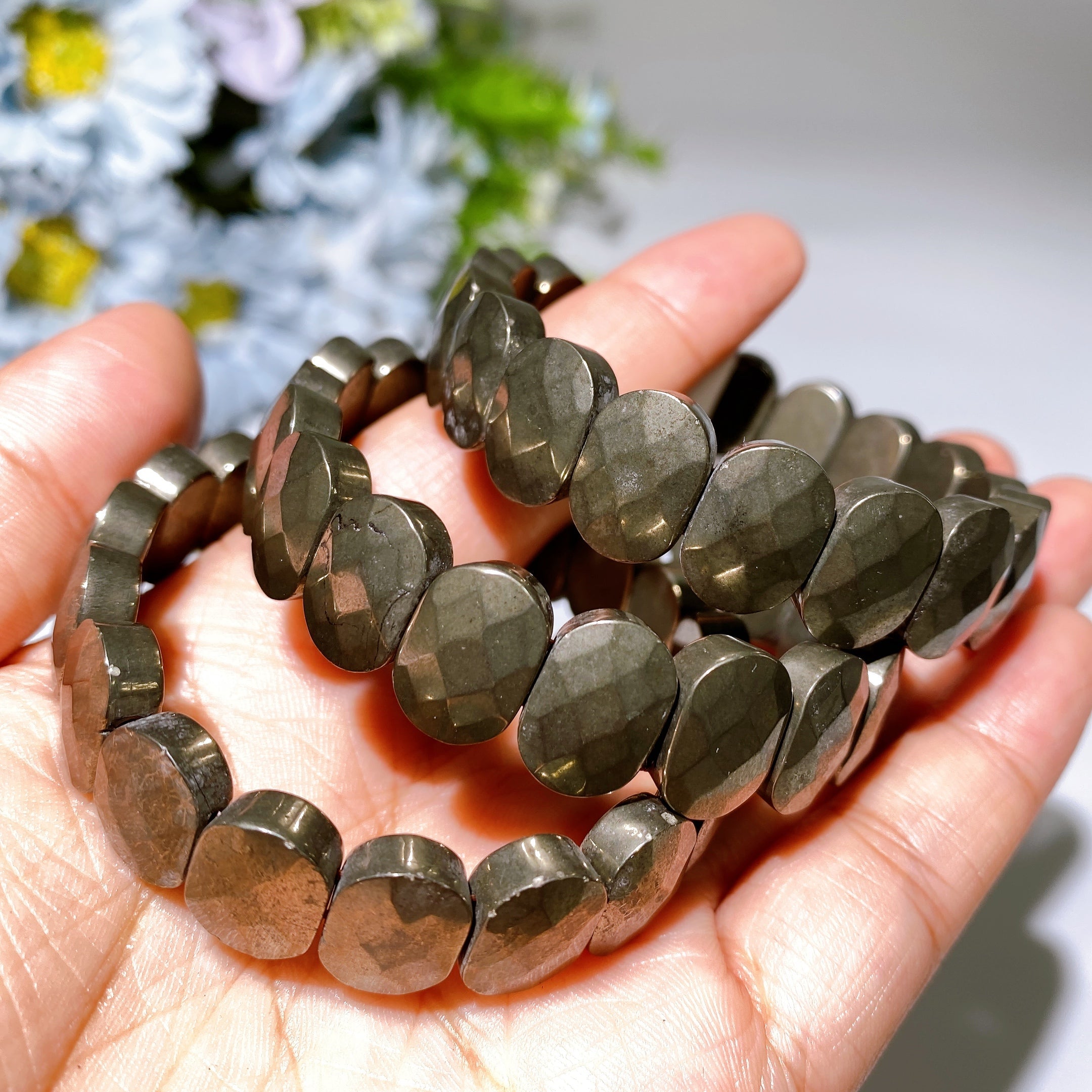 Spiritual Healing Crystal Bangle 12-17mm Durable Energy Bracelet