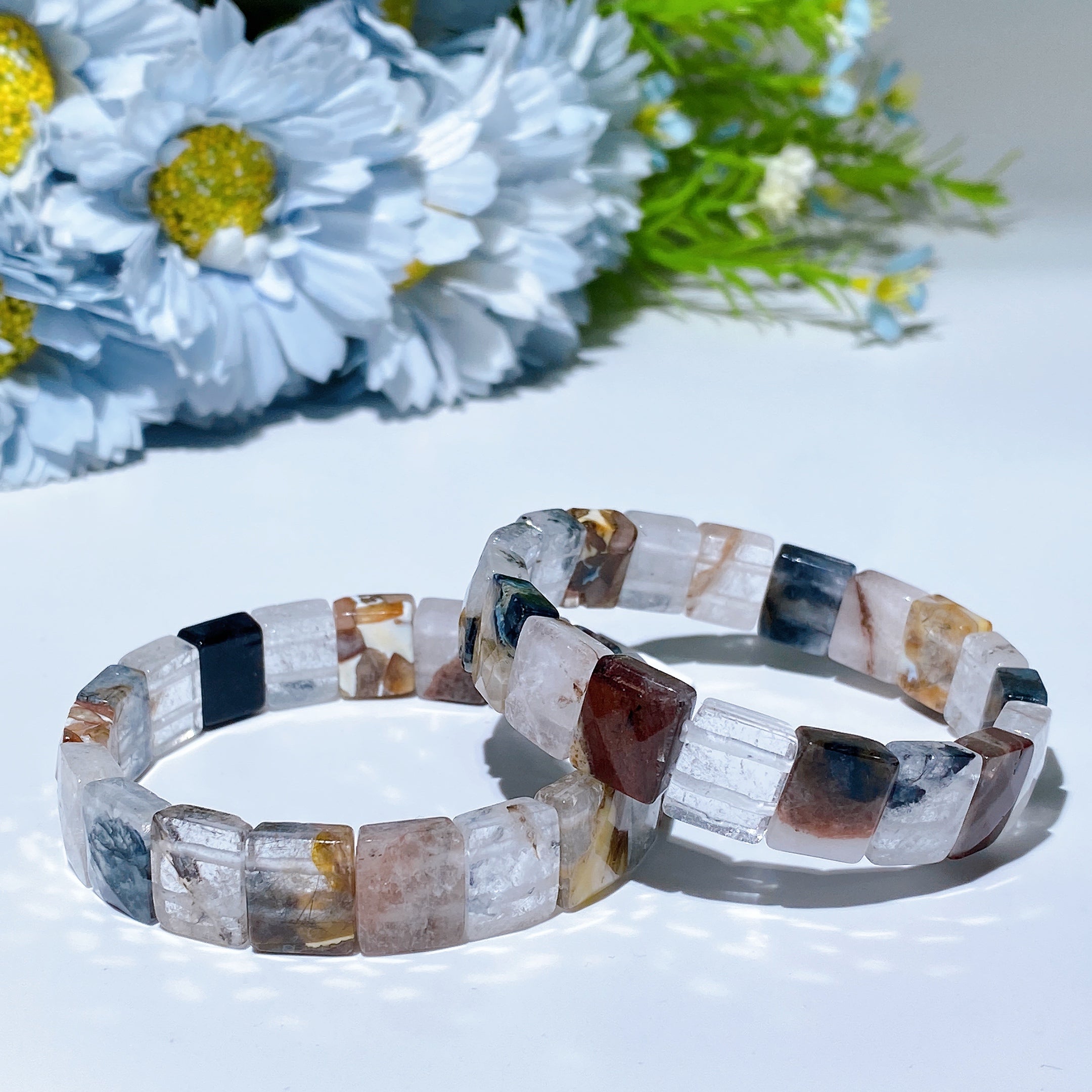 Spiritual Healing Crystal Bangle 12-17mm Durable Energy Bracelet