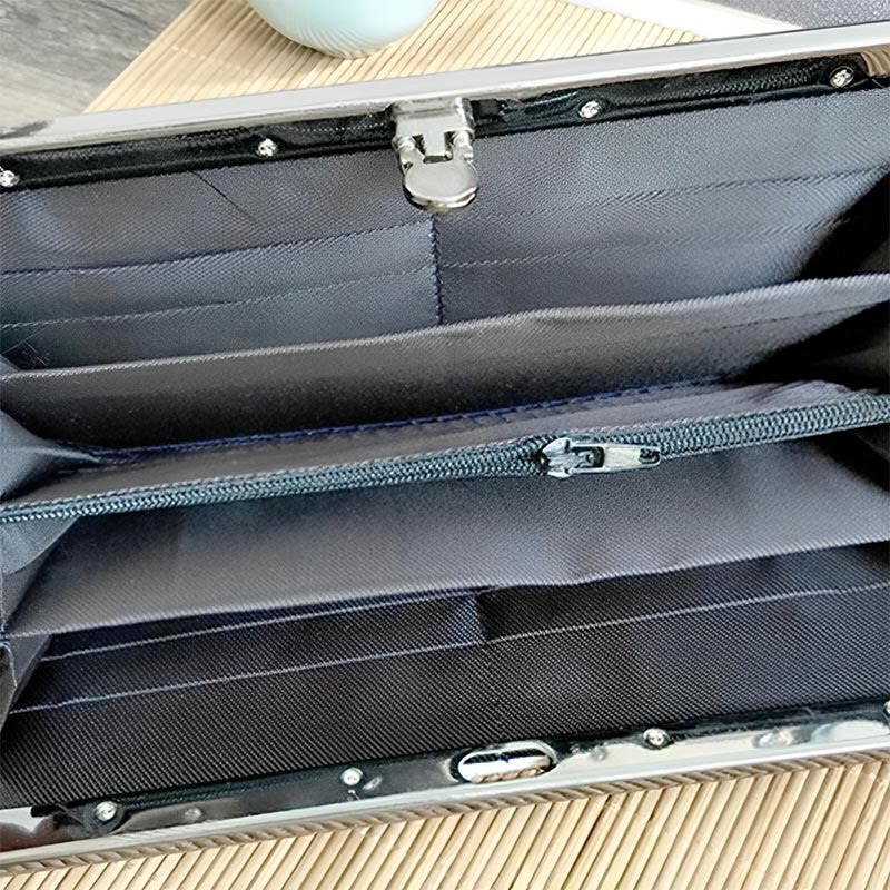 Spiritual Magnolia Embroidered Wallet | Large Capacity Purse