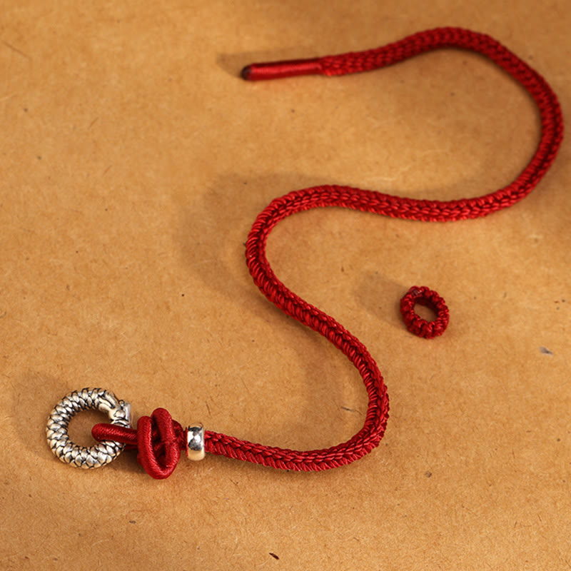 Sterling Silver Dragon Peace Buckle Bracelet