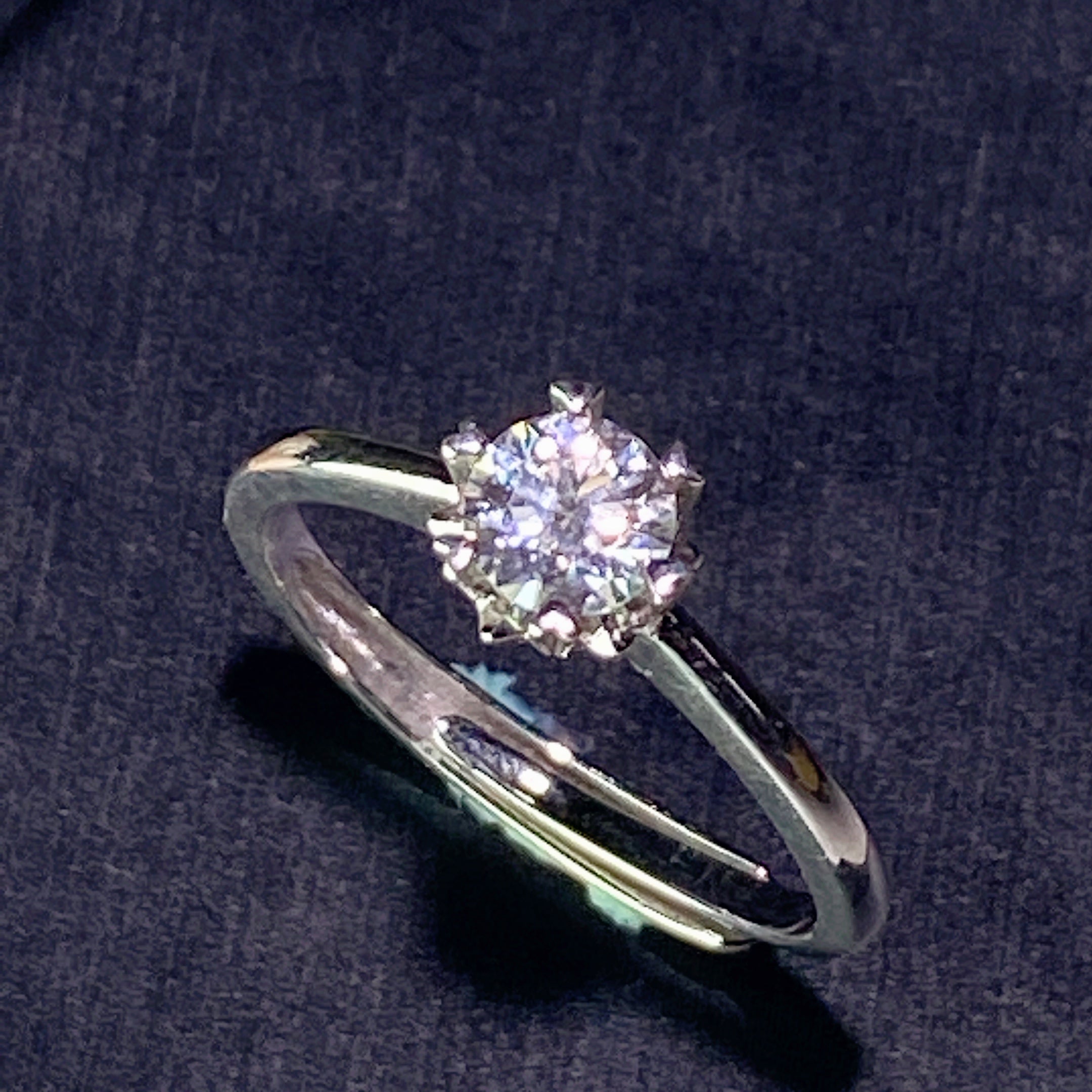 Sterling Silver Moissanite Spiritual Healing Ring 0.5-5ct