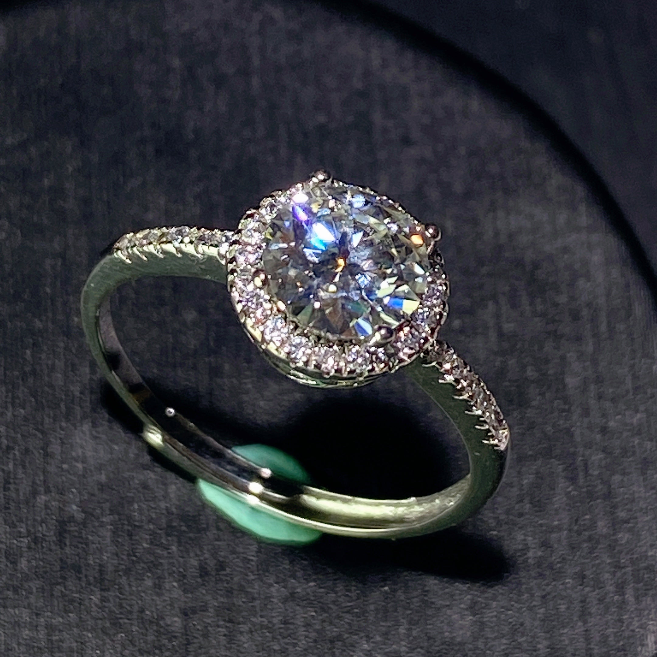 Sterling Silver Moissanite Spiritual Healing Ring 0.5-5ct