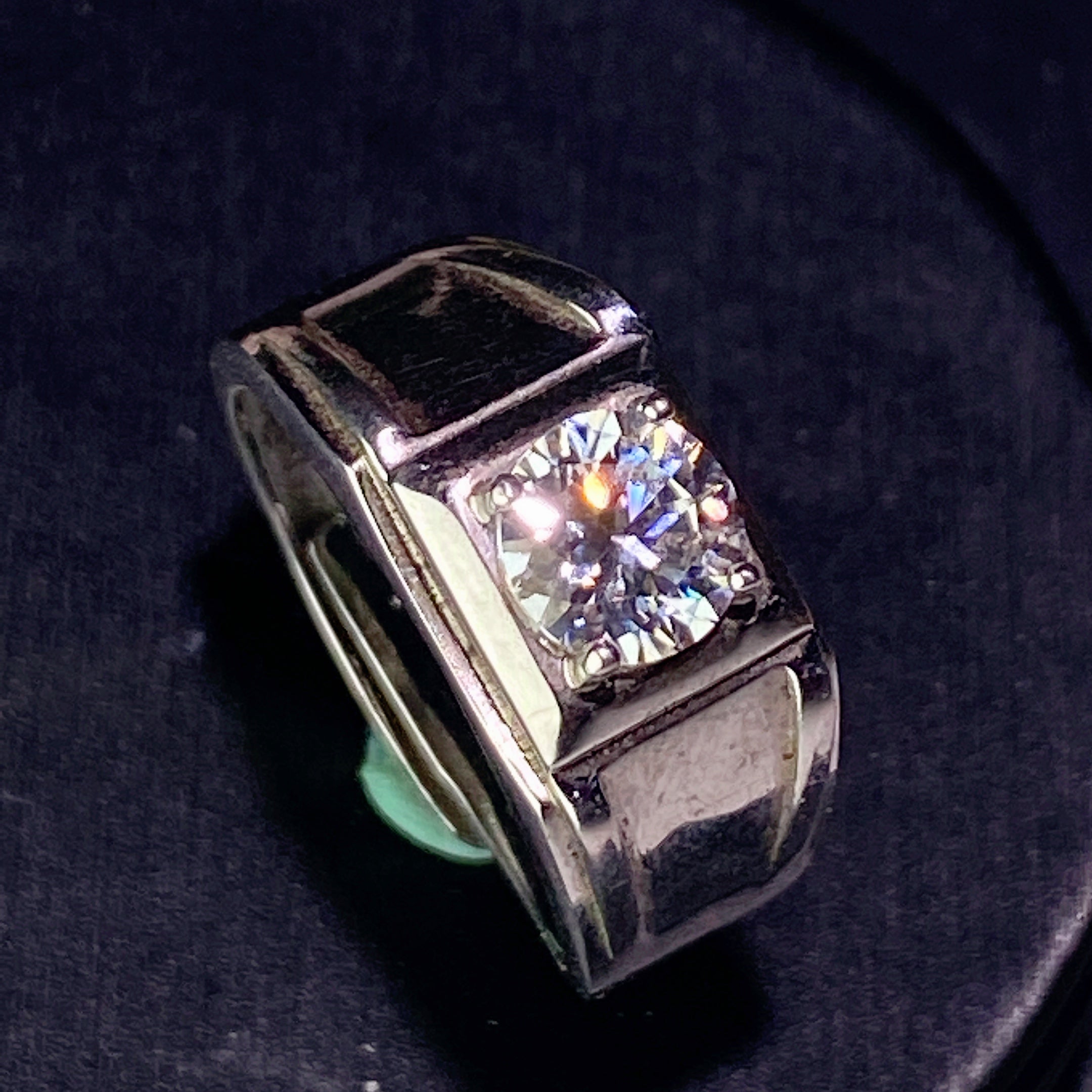 Sterling Silver Moissanite Spiritual Healing Ring 0.5-5ct