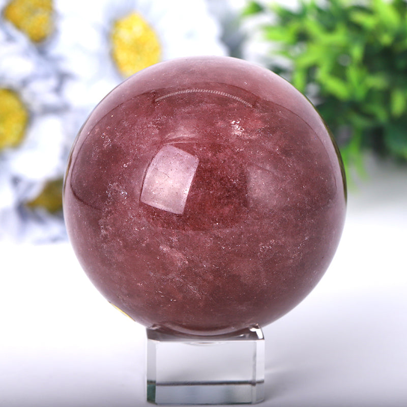 Strawberry Quartz Sphere 2.0"-4.5" Polished Crystal Ball