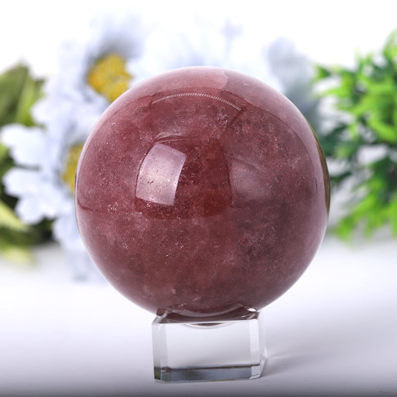 Strawberry Quartz Sphere 2.0"-4.5" Polished Crystal Ball