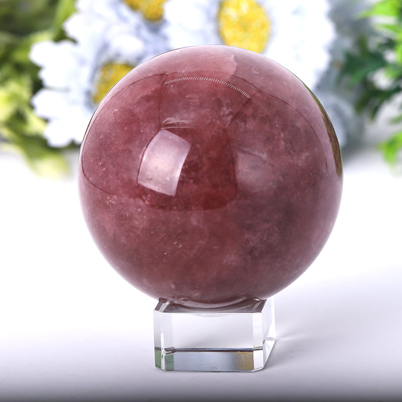 Strawberry Quartz Sphere 2.0"-4.5" Polished Crystal Ball