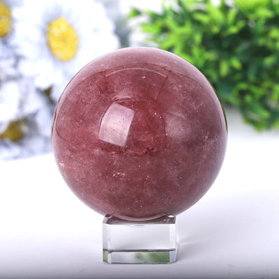 Strawberry Quartz Sphere 2.0"-4.5" Polished Crystal Ball