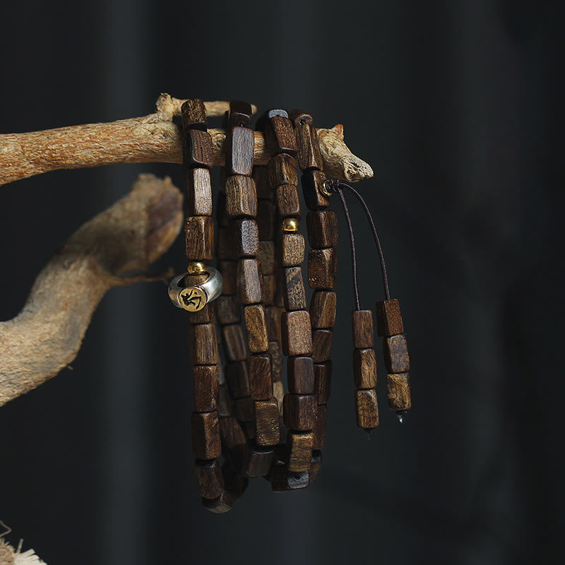 Tarakan Agarwood 925 Silver Gold Beads Zodiac Bracelet