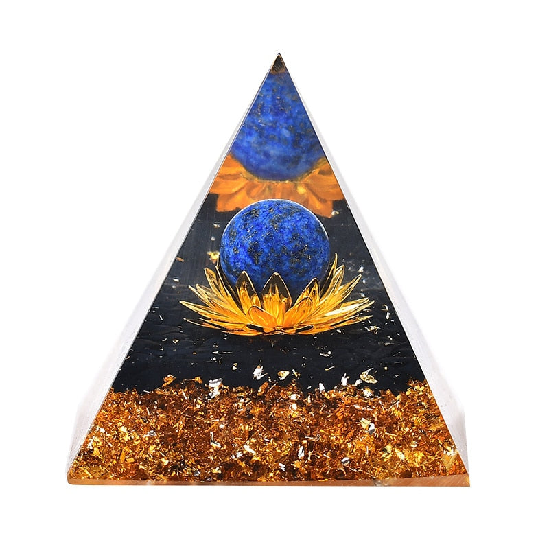 Third Eye Chakra Orgone Pyramid - Meditation Decor