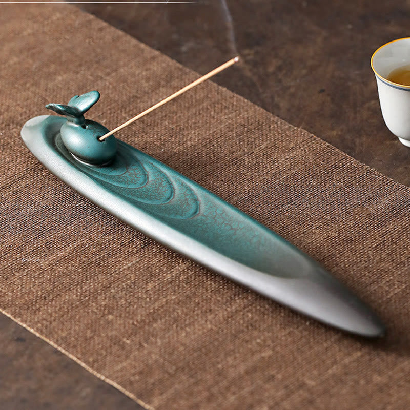 Three Stones Ceramic Incense Burner for Meditation Supplies