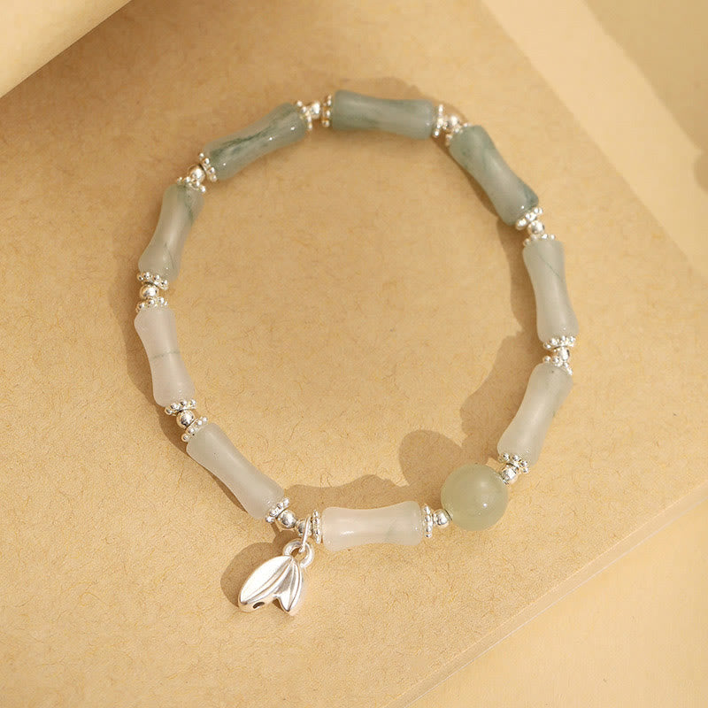 Tianshan Jade Bamboo Luck Bracelet | 14-16cm Womens