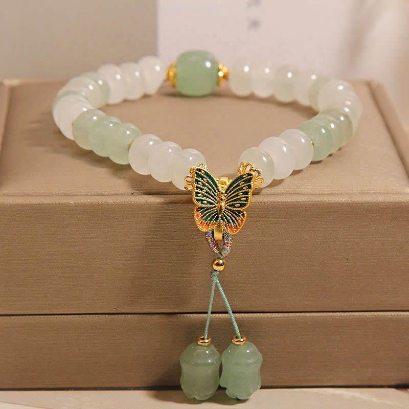 Tianshan Jade Butterfly Prosperity Bracelet 14-16cm