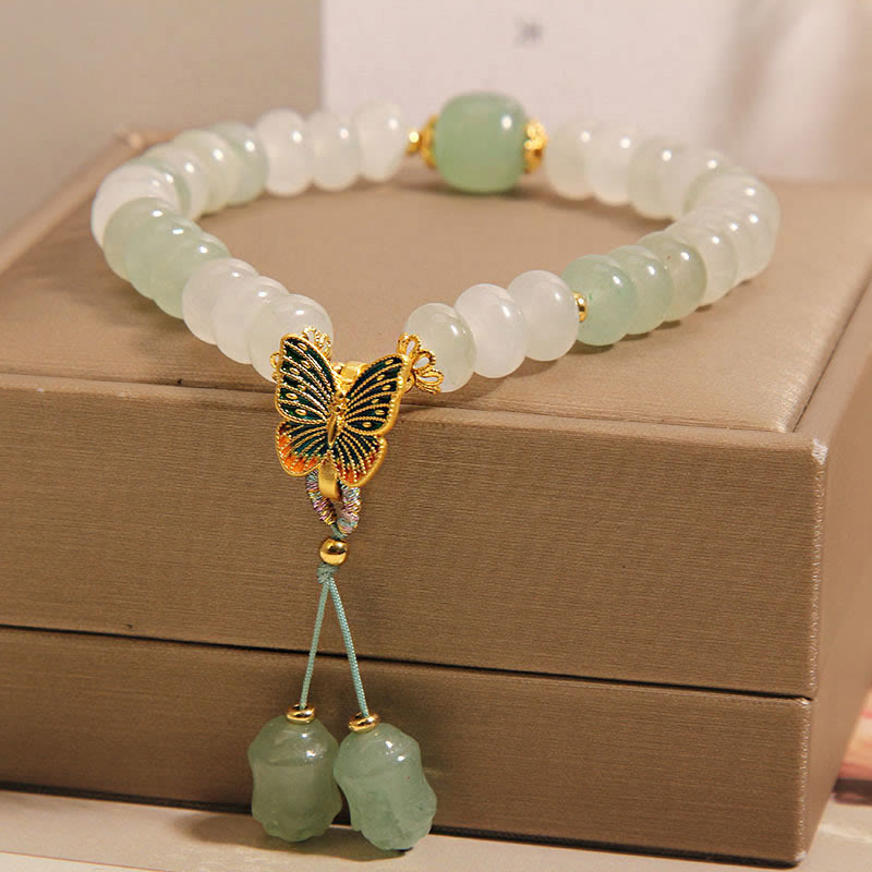 Tianshan Jade Butterfly Prosperity Bracelet 14-16cm