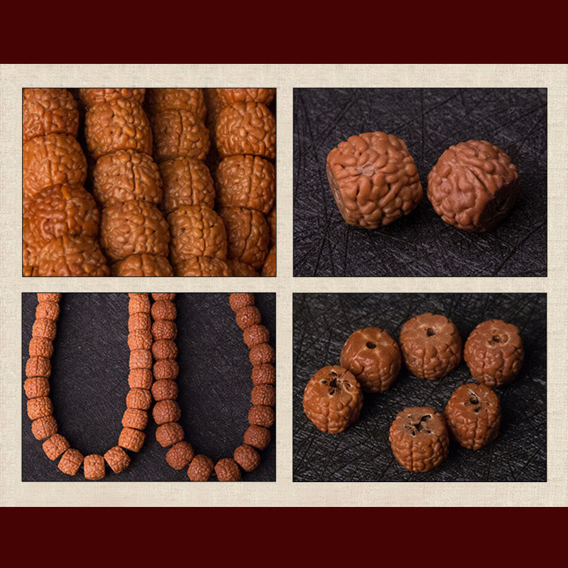 Tibet 108 Beads Bodhi Seed Zodiac Charm Mala Bracelet