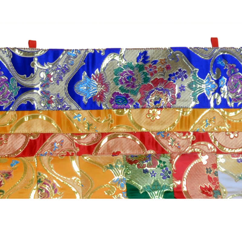 Tibetan Five Colors Prayer Altar Curtain Fabric 100x60cm