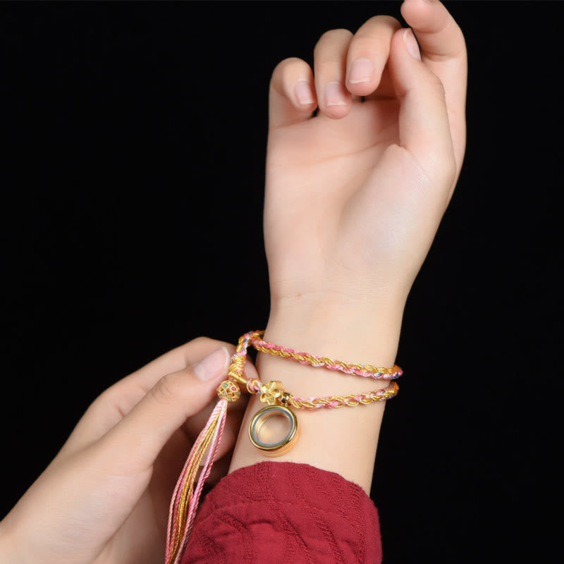 Tibetan Handmade Luck Double Wrap Colorful String Bracelet