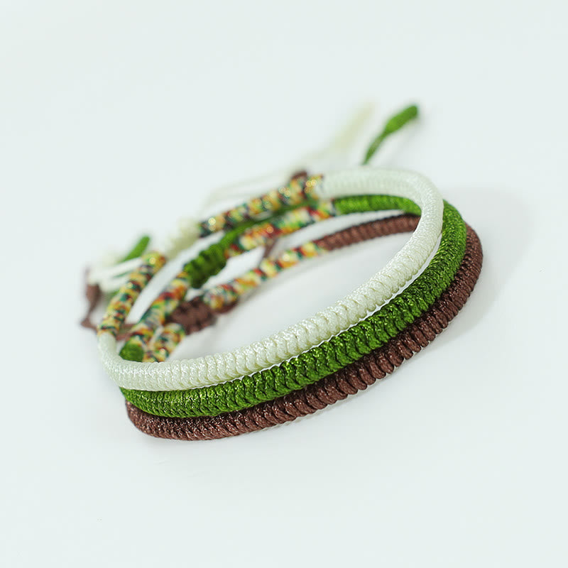 Tibetan King Kong Knot Bracelet Set for Luck & Peace