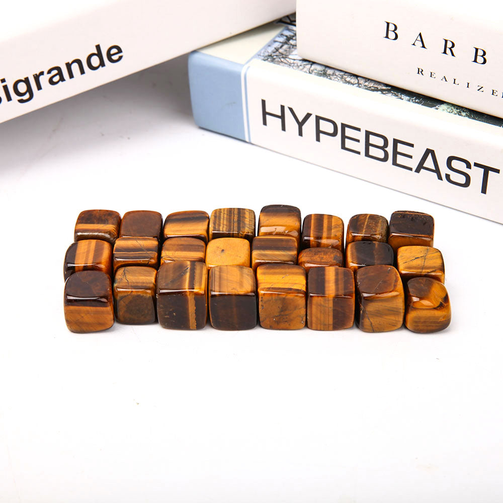 Tiger Eye Crystal Cubes 1.5-2cm Healing Stones