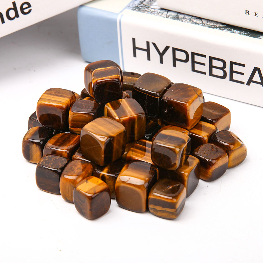 Tiger Eye Crystal Cubes 1.5-2cm Healing Stones