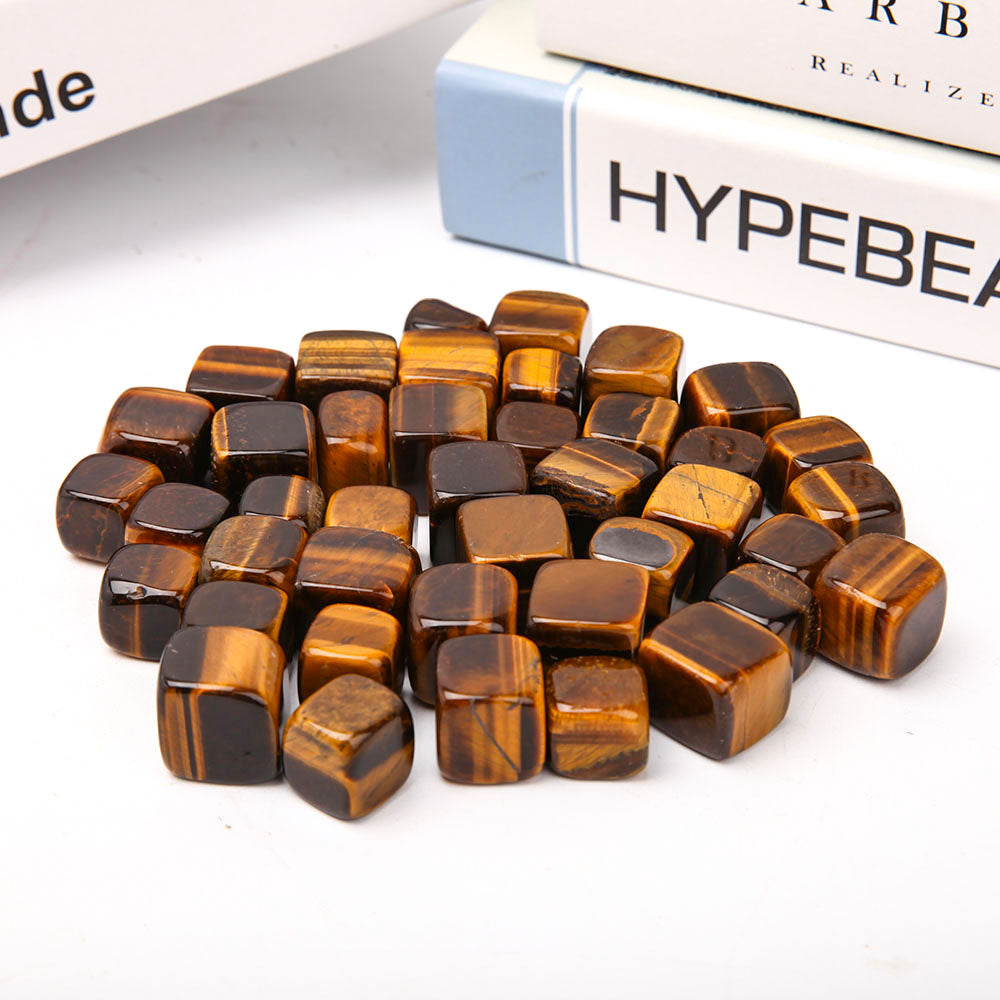 Tiger Eye Crystal Cubes 1.5-2cm Healing Stones