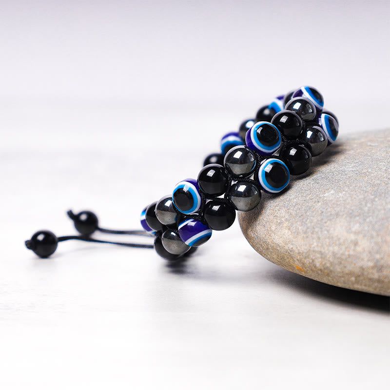 Tiger Eye Evil Eye Protection Bracelet 8mm Beads Classic