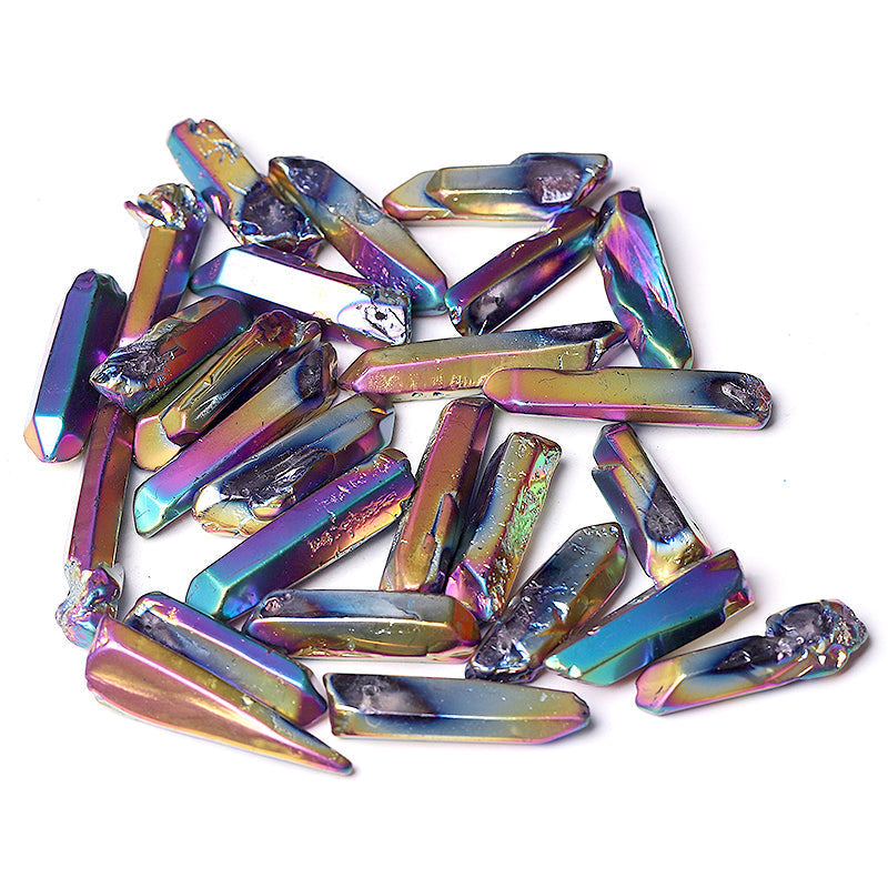 Titanium Aura Angel Crystal Points 1.2-1.7in Raw Quartz