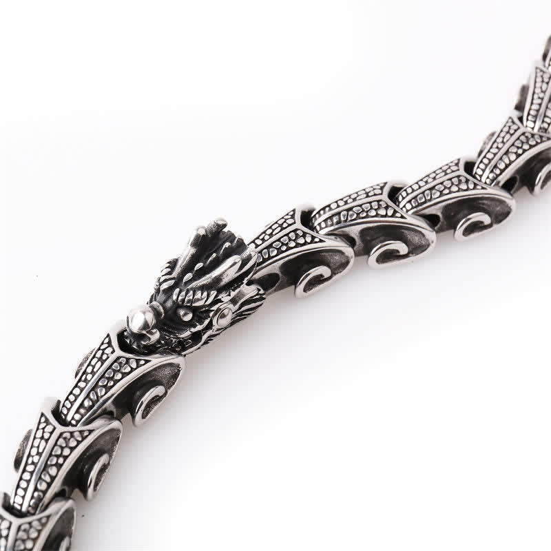 Titanium Steel Dragon Protection Necklace Pendant Bracelet