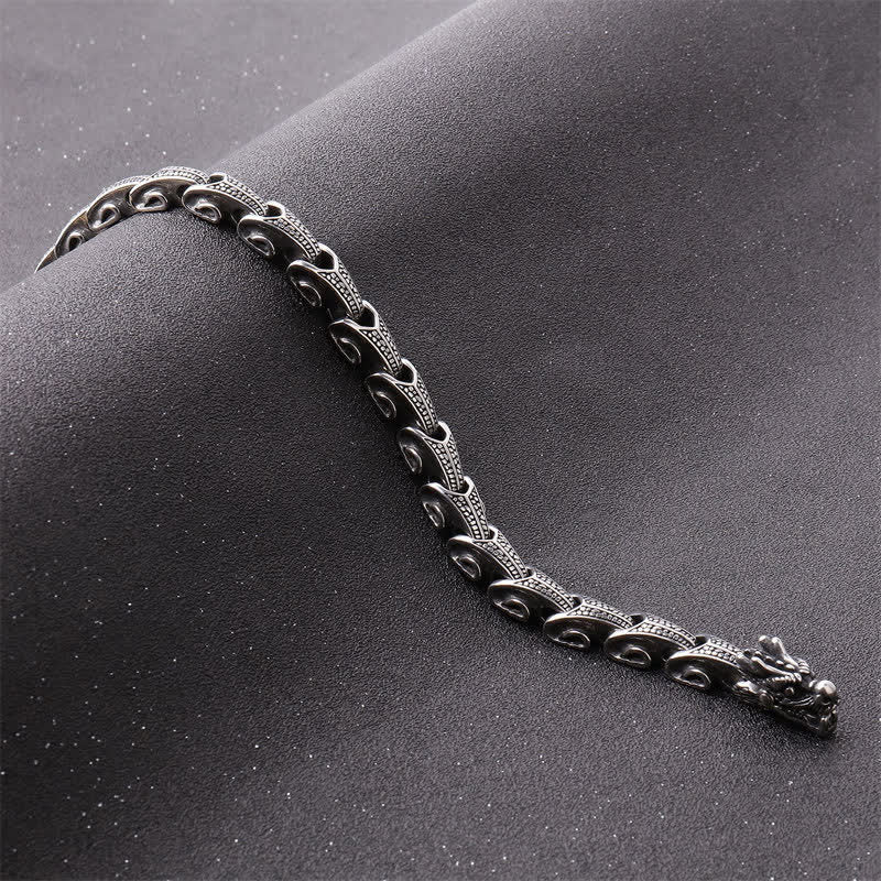 Titanium Steel Dragon Protection Necklace Pendant Bracelet