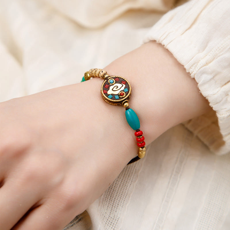 Turquoise Om Mani Padme Hum Protection Bracelet