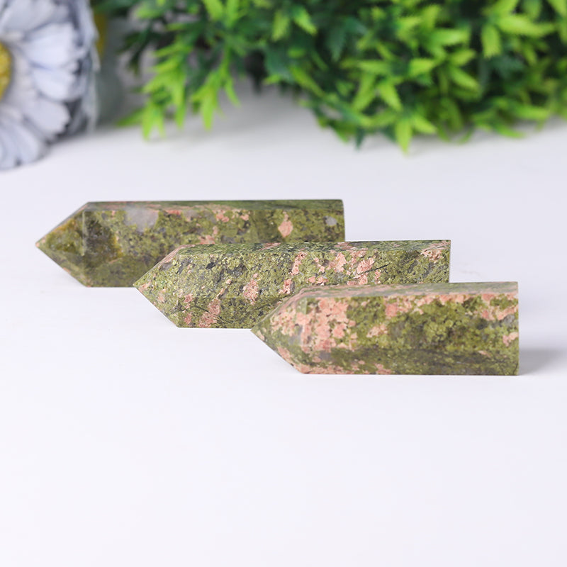 Unakite Crystal Towers 2.4-4.5 Inch Healing Points