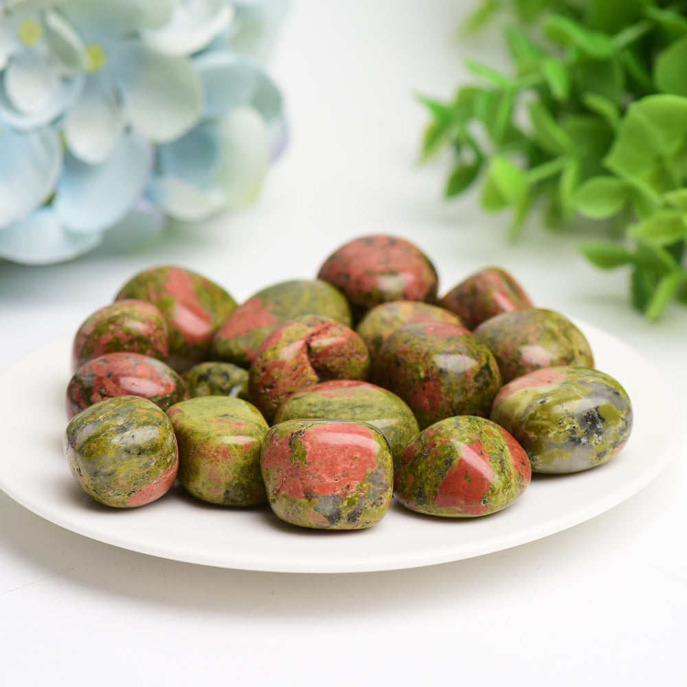 Unakite Tumbled Stones 2cm Crystal Healing Stones