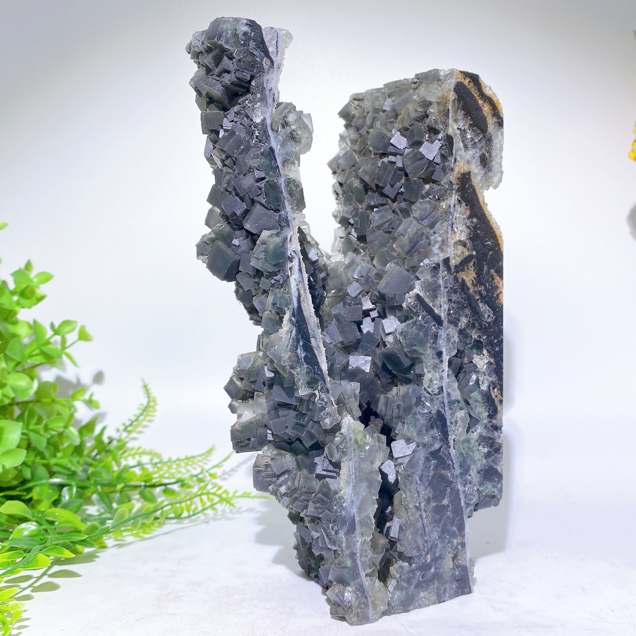 Unique 20cm Sphalerite & Fluorite Crystal Specimen Healing
