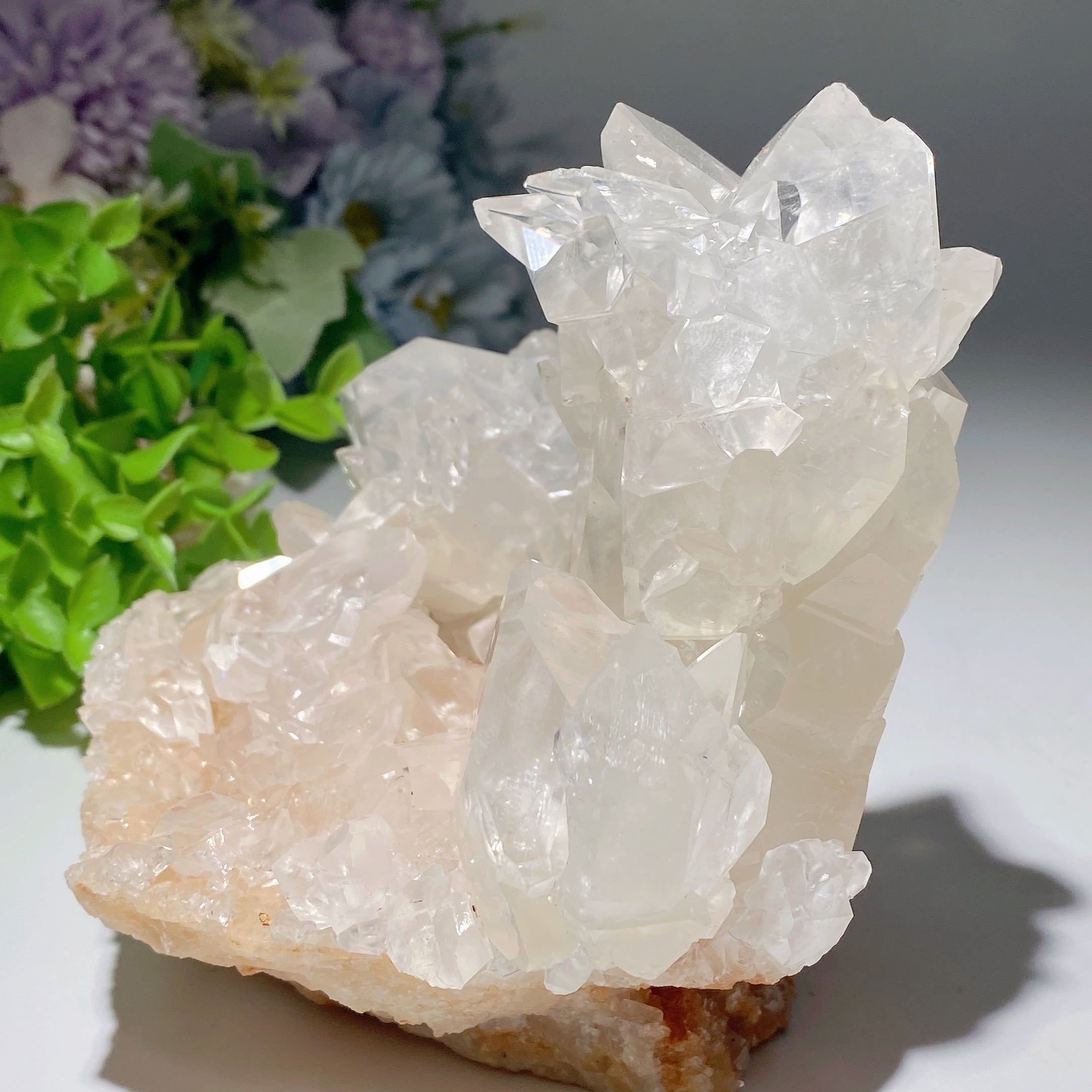 Unique White Calcite Crystal Specimen 15cm Display