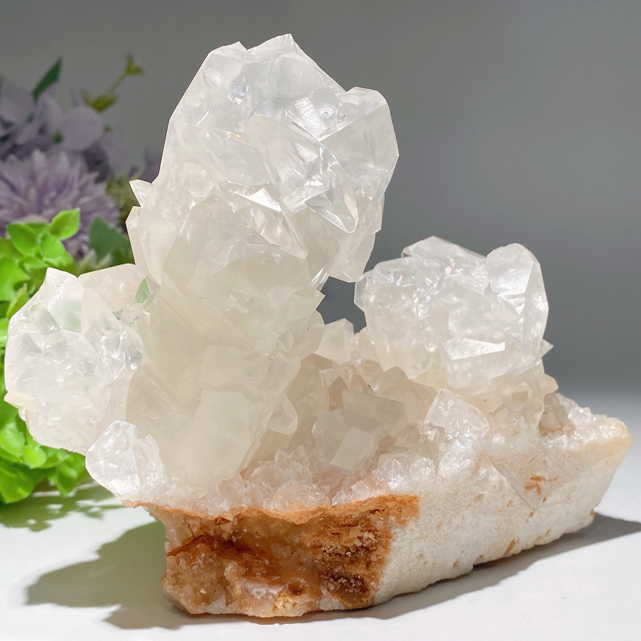 Unique White Calcite Crystal Specimen 15cm Display
