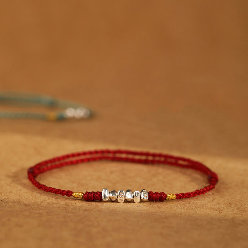 925 Sterling Silver Red String Bracelet | Healing Sounds