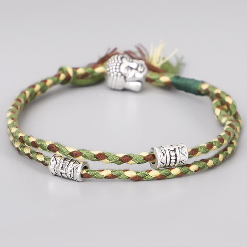 Unisex Buddha Serenity String Bracelet for Good Luck