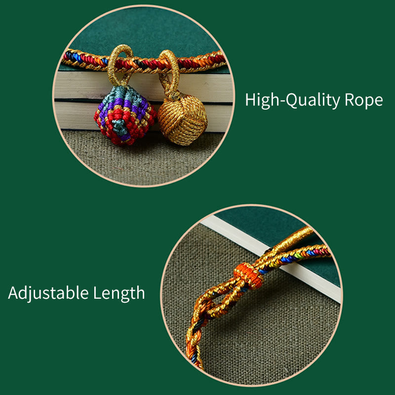 Unisex Colorful Red String Charm Bracelet for Luck & Protection