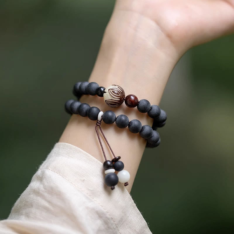 Unisex Tibetan Cypress Bodhi Lotus Healing Bracelet