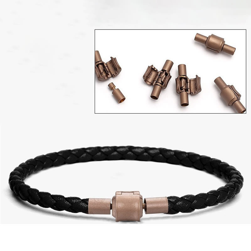 Unisex Vintage Red String Luck Bracelet 4-5mm Leather Rope