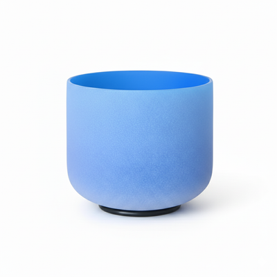 Blue Throat Chakra Crystal Singing Bowl - G Note