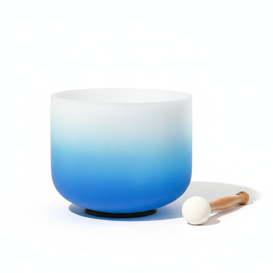 Crystal Singing Bowl - Throat Chakra G Note Meditation Bowl