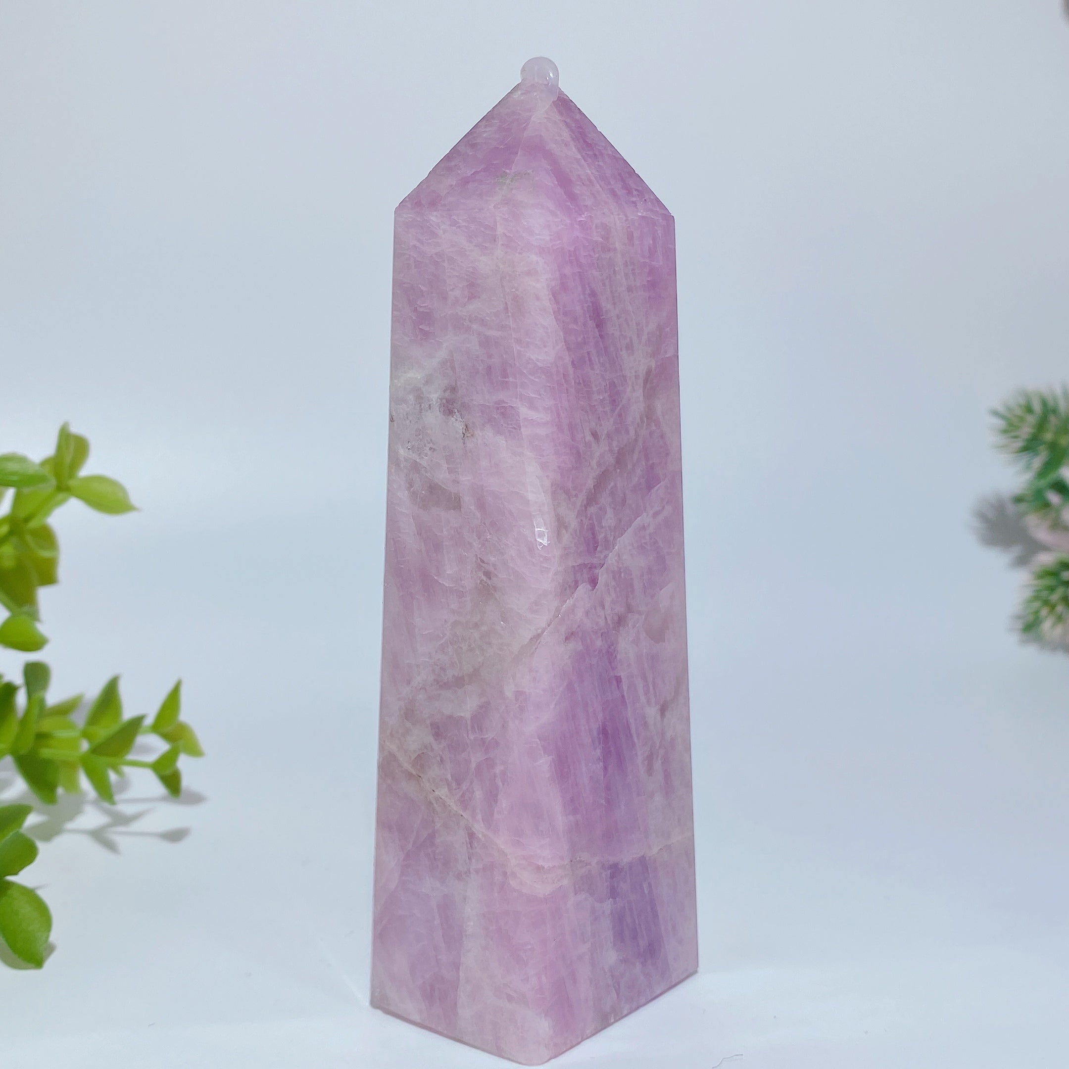 UV Reactive Kunzite Crystal Tower 3-5.5 Inch Healing Energy