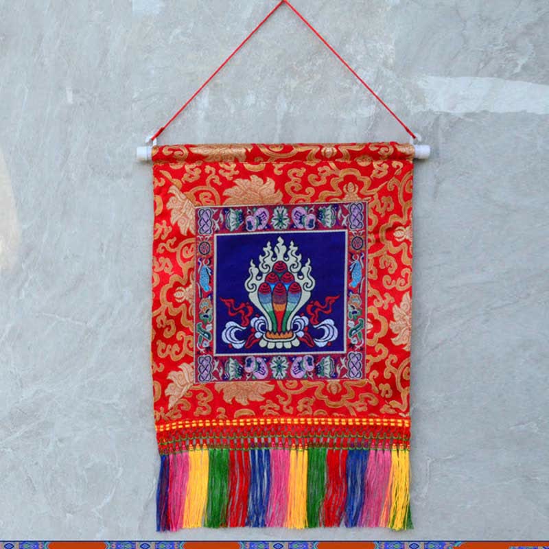 Vajra Wall Art with Bagua Map | Feng Shui Decor 32cm