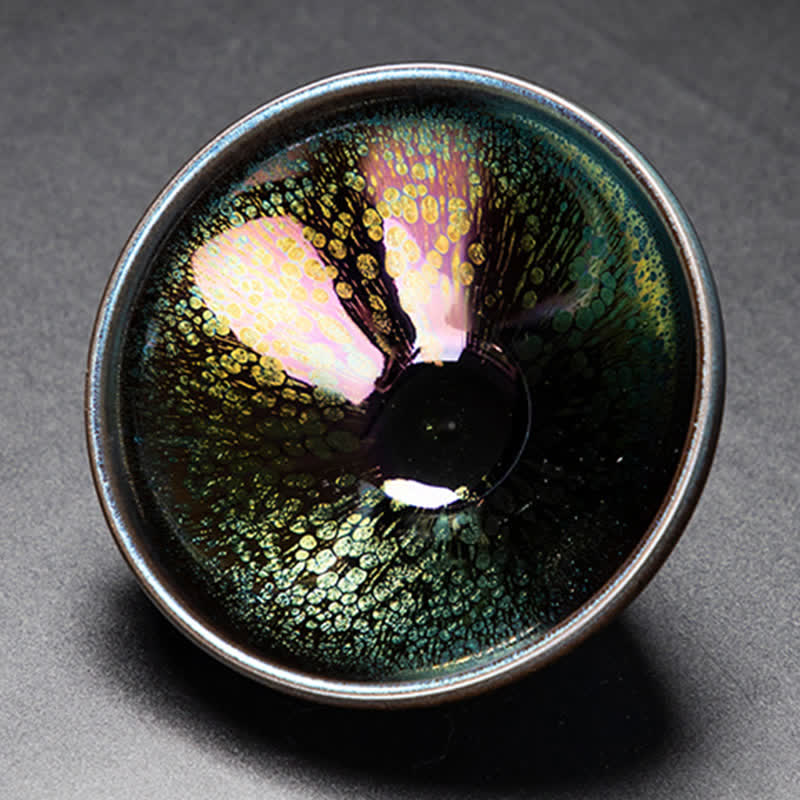 Vintage Ceramic Teacup 100ml Handmade Tableware